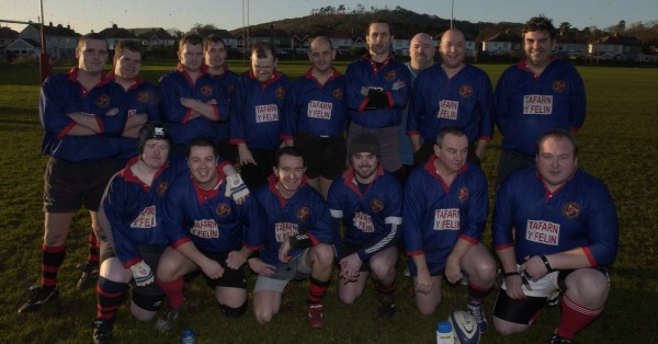 Back row: Gary James, Barry Williams, Des Williams, Paul Picton, Darel Watkins (Cpt), Neil Edwards, Jason Hughes, Hywel Watkins, Chris Reiley, Raymond Millet, Edward Williams, Mike Esney, Andrew Webb,Lee Diane, Stephen Walley, Andrew Russ