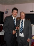 Elky receiving the 2nd Team Players Player of the Year Award