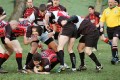 Dave wall keeps hold of the ball