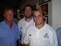 PETER BLAKEY WITH BEST MATES PHIL (WAUGH) & DAVE (LYONS) 